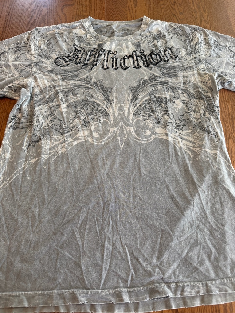 Affliction Y2k Tee-Shirt with Embroidered Logo